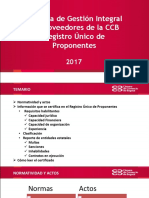 Memorias Charla Sobre El Registro Único de Proponentes