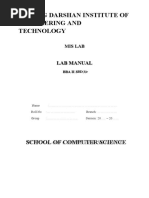 MIS LAB MANUAL New