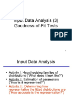 Input Data Analysis (3) Goodness-of-Fit Tests