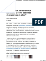 ¿Qué Son Los Pensamientos Rumiantes y Cómo Podemos Deshacernos de Ellos