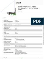 Screw terminal product data sheet