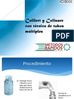 Colilert Procedimiento Con Tubos Multiples