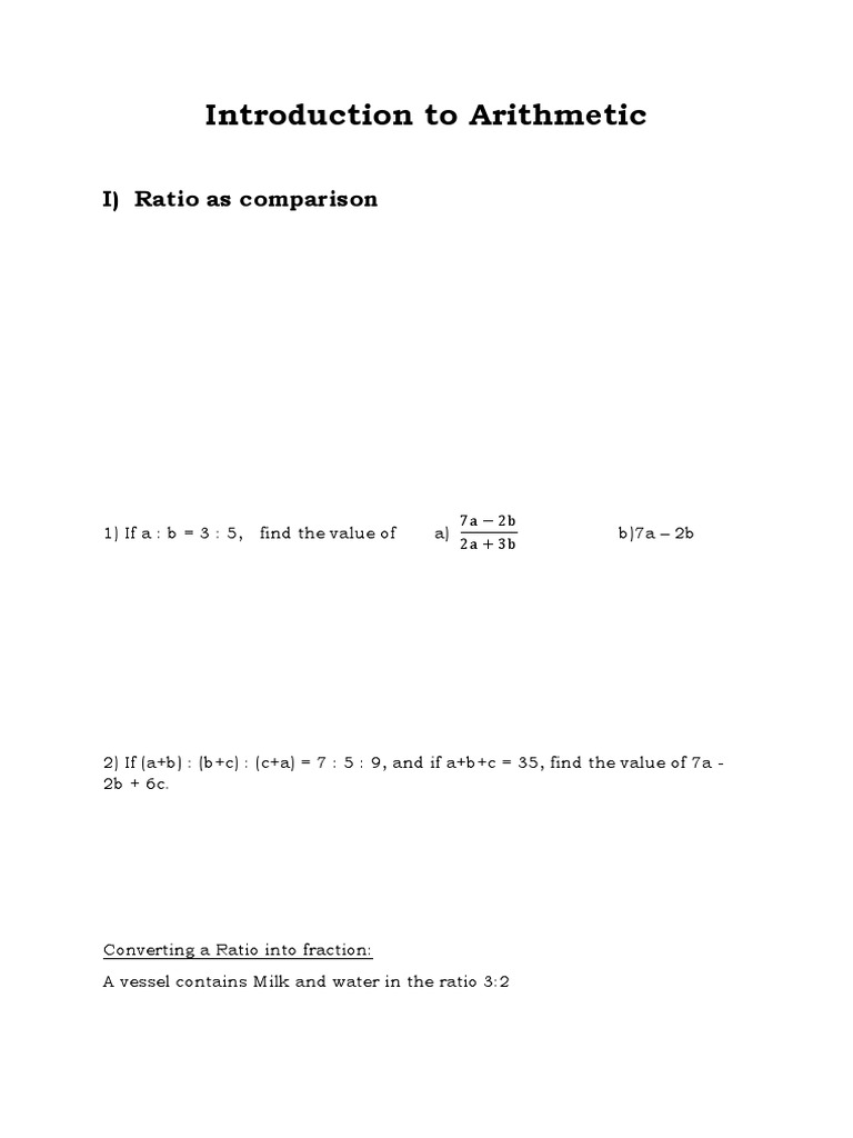 Introduction To Arithmetic | PDF | Mathematics | Arithmetic