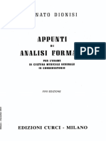 Dionisi - Appunti Di Analisi Formale