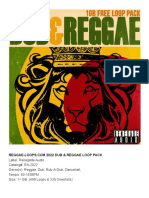 2022 Free Dub & Reggae Loop Pack Infosheet