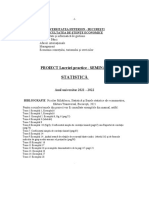 PROIECT Pentru Examen STATISTICA Curs I. D. 3 Ani 2013-2014