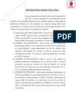 Empresas Peruanas Privatizadas en El Peru