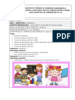 Guía de Aprendizaje #3A Matemáticas PRIMERO