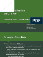 1 Tableau - Managing Meta Data