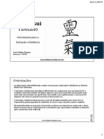 Orientação Iniciação a Distância Reiki - preto e branco