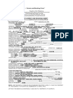 PNP Booking Form 2 - "Arrest and Booking Form": (Last Name) (First Name) (Middle Name)