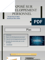 Exposé Sur Développement Personnel