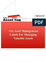 Use Asset Management Labels For Managing Valuable Assets