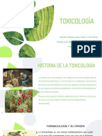 Actividad 1 Matriz Proceso de Intixicacion Historia de La Toxicología