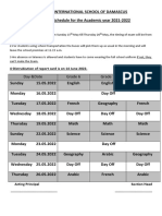 Topics Included - Final Exam 2021-2022