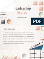 Leadership Styles Compared: Autocratic, Consultative & Democratic