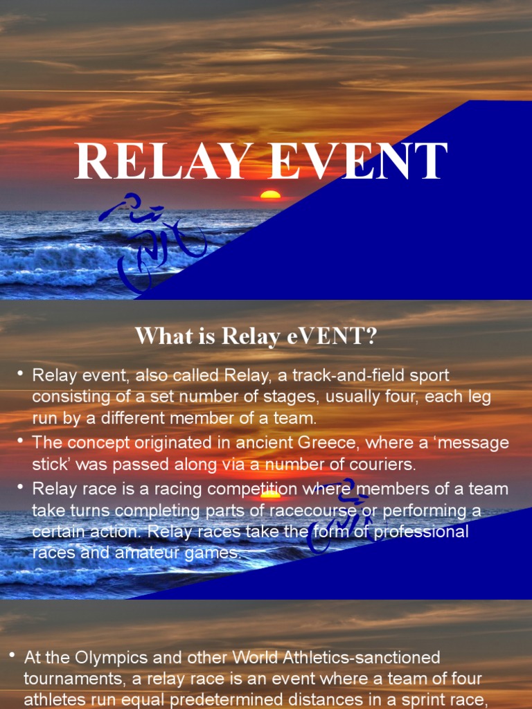Understanding Relay Race Events | PDF | Track And Field | Team Sports