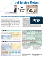 Gas Control Turbine Meters: Low Pressure Drop