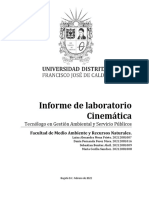 Informe Cinemática