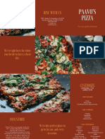 Sienna and Orange Pizzeria Trifold Brochure