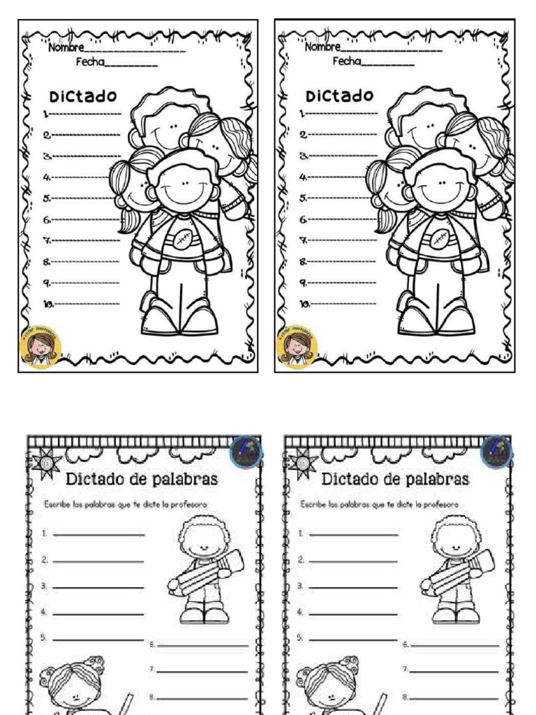 Dictado de Palabras Con M | PDF