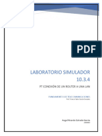 Laboratorio Simulador 10.3.4: PT Conexión de Un Router A Una Lan