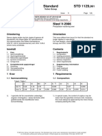 Standard STD 1129: Orientering Orientation
