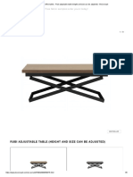 Free Fabric Samples:order Yours Today!: Rubi Adjustable Table (Height and Size Can Be Adjusted)