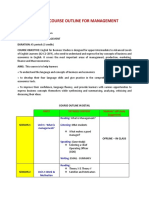 Detailed Course Outline For Efm