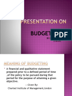 Presentation On Budgeting