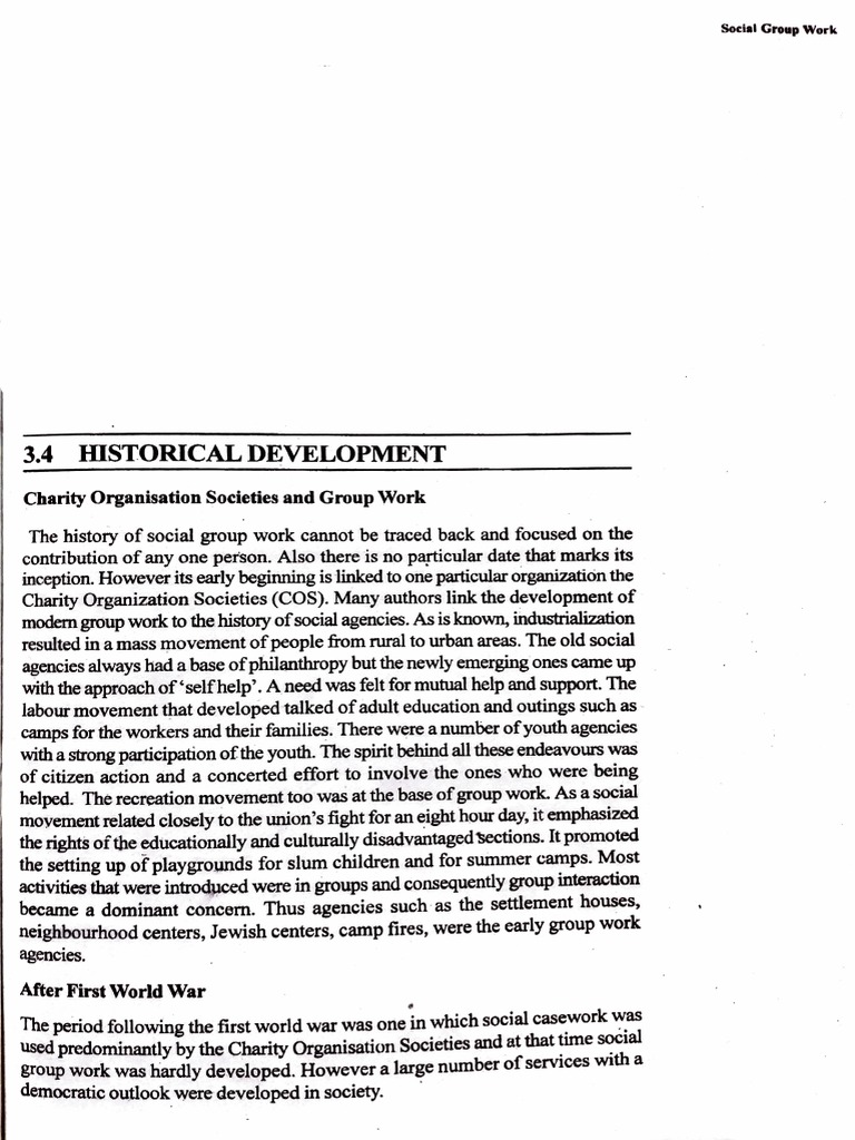 History of Social Group Work Development | PDF | Social Work | Curriculum