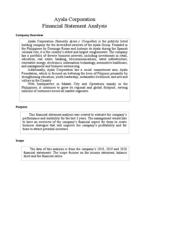 Financial Statement Analysis - Group A1 | PDF | Equity (Finance) | Debt