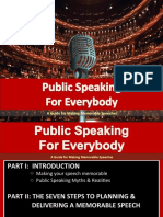 Public Speaking For Everybody Guide