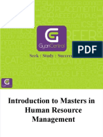 Introduction to Masters in Human Resource Management