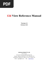 View Reference Manual: 12d Model