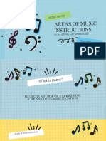 Areas of Music Instructions