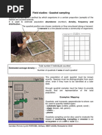 Quadrat sampling