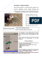 Field Studies - Quadrat Sampling