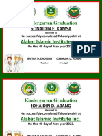 Alabat Islamic Kindergarten Graduation 2022