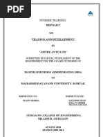 Download A Project of Training and Development by harishdadhich SN57276331 doc pdf