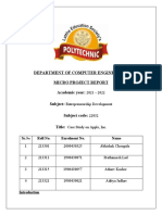 Department of Computer Engineering Micro Project Report Academic Year: Subject: Subject Code: Title