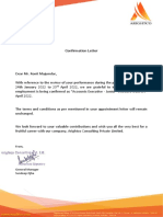 Confirmation Letter - Ronit Majumdar