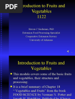 Introduction To Fruits and Vegetables 1122