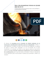 Chile Gremios empresariales y de proveedores mineros en picada por normas ambientales de la CC _ Diario Financiero