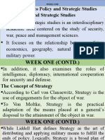 Introduction to Policy and Strategic Studies