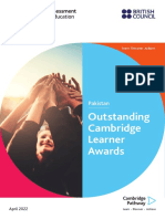 Outstanding Cambridge Learner Awards 2021 - Pakistan Brochure