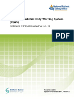 The Irish Paediatric Early Warning System (PEWS) : National Clinical Guideline No. 12