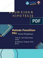 ASUMSI DAN HIPOTESIS