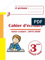 CAHIER 3ème