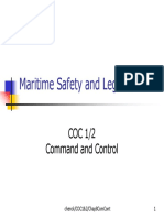 Maritime Safety and Legislation: COC 1/2 Command and Control
